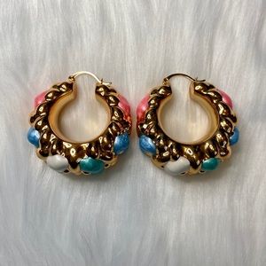 Chunky Bamboo Earrings